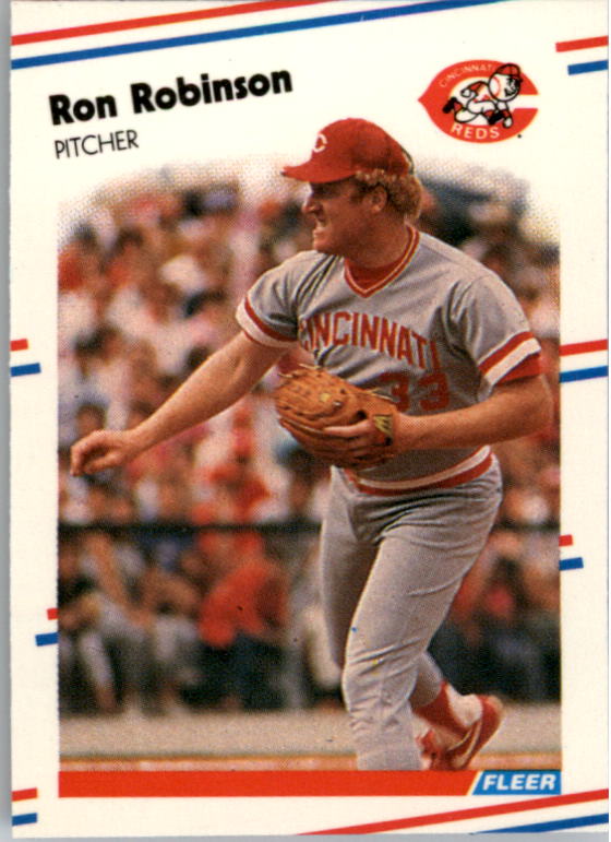 1988 Fleer Mini Baseball Cards 075      Ron Robinson